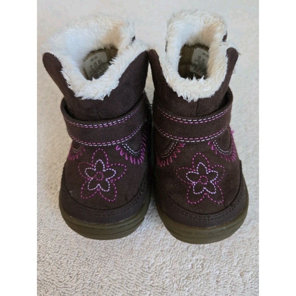 Stride Rite Toddler Girl's Arliss Comfort Ankle Booties Brown/Pink Size:3 156A